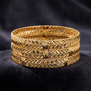 Dye Gold Plated <b>Bangles</b> Sets, Custom Dye Gold <b>Bangles</b>, Luxury Dye Gold <b>Bangles</b>, Fashion <b>Bangles</b>, Gold Filled Jewelry Oro Joyeria - Product Image 3
