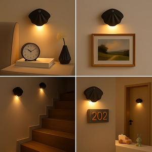 Wohnzimmer LED Bewegungs sensor Nachtlicht Batterie betriebene drahtlose Wand leuchte für Schlafzimmer Küche Korridor Nachttisch leuchte - Product Image 4