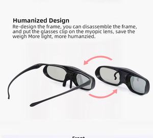 Pour lunettes <span class=keywords><strong>3D</strong></span> <span class=keywords><strong>Nvidia</strong></span> avec écran LCD 120Hz, lunettes <span class=keywords><strong>3D</strong></span> DLP Link, <span class=keywords><strong>vision</strong></span> <span class=keywords><strong>3D</strong></span> IR pour ordinateur, lunettes <span class=keywords><strong>3D</strong></span> Blueray - Product Image 3