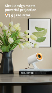 <span class=keywords><strong>2025</strong></span> Hot V16 Xoay Android 13 Chiếu, 230 ° Điều Chỉnh Góc 120 Lumens 2.4 + 5G Kép Wifi Cho Rạp Hát Tại Nhà HD Chiếu - Product Image 2