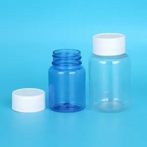 Buon sconto 80ml 120ml 150ml di plastica medica di colore argento vitamina plastica Capsule bottiglie di plastica medicina bottiglie di plastica