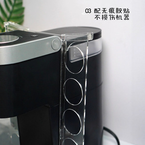 Soporte de almacenamiento de cápsulas Kcup de acrílico para máquinas de café Keurig, paquete de 10, color transparente, modelo Y230001 - Product Image 2