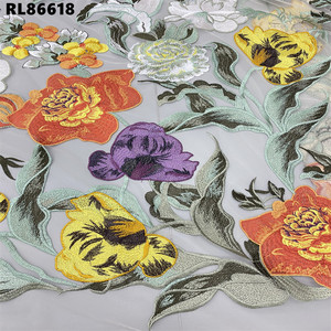 Nhà Máy Bán Buôn Giá Vải Cưới Lưới Hoa Thêu Thêu Ren Lưới Vải Cho Váy Cưới - Product Image 6