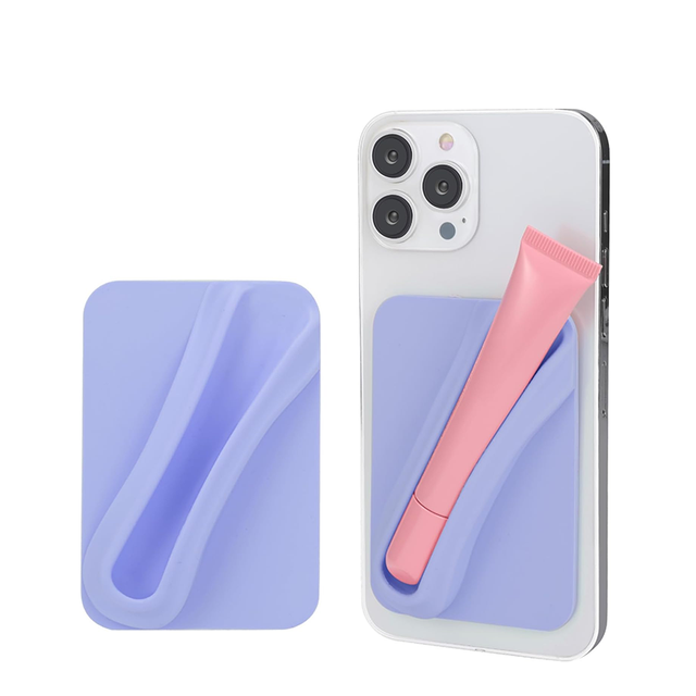 Yuankang Fashion Silicone Candy Pattern Open Closure Lip Gloss Holder Phone Case Protective Adhesive
