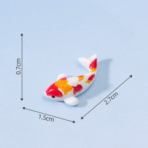 Miniatures de poissons en résine, figurines de poissons Koi miniatures pour paysage de mousse, terrarium, jardin féerique, décoration, accessoires - Product Image 6