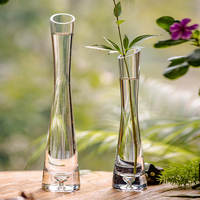 Verre Transparent petit Vase hydroponique plante fleur Terrarium luxe chambre Table décor à la maison décoration de mariage