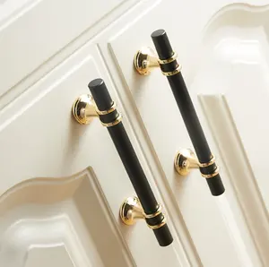 Poignée de barre en aluminium et acier inoxydable pour tiroir d'armoire Nouveau design Cuisine Chambre à coucher Armoire Poignée de meuble solide