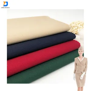 Jinda chine usine 65 polyester 35 coton tissu sergé couleur unie tissu sergé