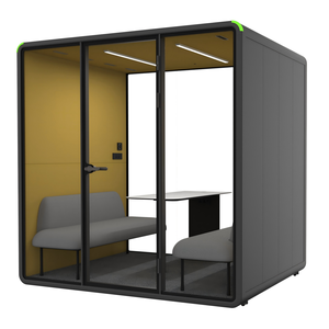Cabina de oficina insonorizada para 4 personas, directa de fábrica, cabina acústica para conferencias, para espacios de trabajo abiertos - Product Image 1