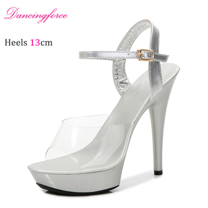 Sandali con tacco alto impreziositi con <span class=keywords><strong>piume</strong></span> Sexy per le donne bocca aperta con <span class=keywords><strong>tacchi</strong></span> alti - Product Image 3