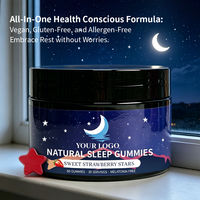 Complément Alimentaire Marque Blanche Qualité Supérieure Végétalien Naturel Gommes Sommeil aux Herbes pour la Relaxation et l'Antioxydation des Adultes