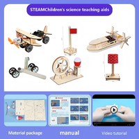 Kit d'expériences scientifiques en bois, générateur à manivelle, artisanat DIY, jouets éducatifs pour l'école et la maison