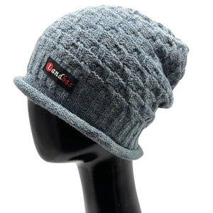 Gorro de Punto Casual de Invierno LANDBAS, Unisex, 56-58 cm, 49% Acrílico, 38% Nailon, 13% Poliéster, Punto Liso y Trenzado, Proveedor de Taiwán - Product Image 1