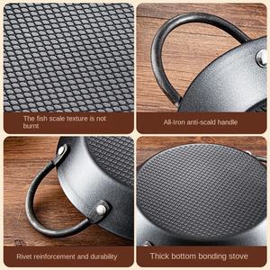 Plat <span class=keywords><strong>de</strong></span> service commercial antiadhésif à fond plat noir <span class=keywords><strong>pour</strong></span> ragoût <span class=keywords><strong>de</strong></span> côtes <span class=keywords><strong>de</strong></span> bœuf et fruits <span class=keywords><strong>de</strong></span> mer, idéal <span class=keywords><strong>pour</strong></span> les réceptions - Product Image 5