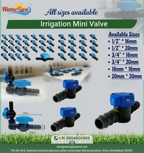 Vanne à boisseau sphérique en plastique pour l'irrigation goutte à goutte, connecteur de régulation de débit d'eau pour l'agriculture, l'élevage, les tuyaux d'irrigation et les systèmes d'irrigation de jardin - Product Image 2