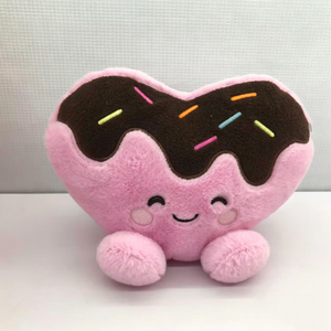 Peluche de donut en forma de corazón personalizado, peluche de donut, peluche de comida, peluche en forma de corazón - Product Image 1