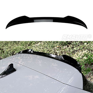 Aileron arrière noir brillant compatible avec Volkswagen Golf 8 MK8 GTI R GTD 2020 2021 2022 2023, garniture de spoiler de toit arrière de voiture - Product Image 1