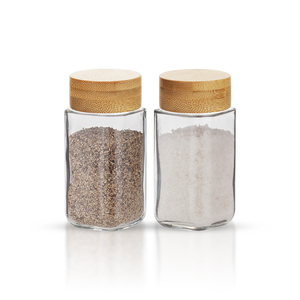 Thủy Tinh Gia Vị Chai Tre Nắp Bằng Gỗ Gia Vị Organizer Gia Vị Giá Với Lọ Chai Cho Gia Vị Bột - Product Image 6