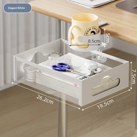 Porte-gobelet de bureau à pince, organisateur de bureau pour le rangement de tasses et de bouteilles, économie d'espace sur la table d'ordinateur de bureau