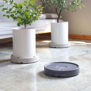 25.5cm Plastique Lourd Pot de Fleur Chariot Plateau Caddy Rack Rolling Stand Holder avec Roues et Collecteur d'Eau - Product Image 1