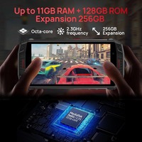 Téléphone robuste Android 12, Armor 15 (écouteurs TWS intégrés), 6 Go + 128 Go, haut-parleurs stéréo IDual, appareil photo 5.45 ''HD + 16MP + 13MP + 12MP