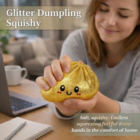 Bao Bun Jouet anti-stress unisexe scintillant sensoriel en forme de boulette mignonne pour le bureau, pour les 5-13 ans