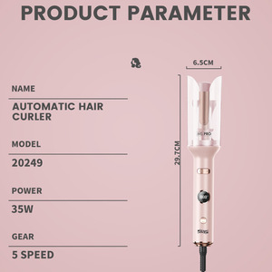 Fer à friser Dsp 1,5 pouces avec écran LED, chaleur réglable pour cheveux courts - Product Image 4