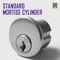 Cylindre de serrure à mortaise en laiton de qualité supérieure KEYMAN, conforme à la norme américaine ANSI Grade 1, avec gorge Schlage