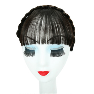<span class=keywords><strong>Capelli</strong></span> anteriori frangia frangia estensioni dei <span class=keywords><strong>capelli</strong></span> parrucche sintetiche fascia per le donne ragazze - Product Image 1