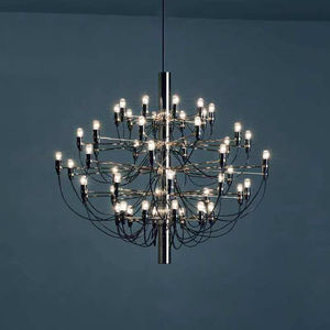 Zhongshan usine salon lustre hôtel salon de <span class=keywords><strong>coiffure</strong></span> LED lampe en fer forgé ménage escalier en colimaçon noir suspension - Product Image 5