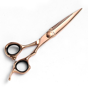Rose Gold Hair Scissors 6 Inch Professional Hairdressing Stainless Steel Sharp Blade Long Handle For Wet And Dry Use - Product Image 4