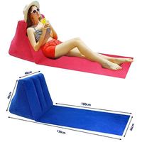 Coussin gonflable triangulaire multicolore personnalisable en PVC, imperméable, portable, pour voyage, plage, pique-nique, matelas