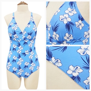 Custom Tankini Femme White <span class=keywords><strong>Flora</strong></span> Pattern Design Traje de baño Maillot De Bain Tankini Mujer Adecuado para la piscina y la playa. - Product Image 1