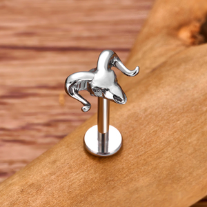 <span class=keywords><strong>Piercing</strong></span> corporel en Titane G23, motif Tête <span class=keywords><strong>de</strong></span> Lion, Crâne et Aile, avec filetage interne, pour lèvre, cartilage d'oreille, labret, <span class=keywords><strong>langue</strong></span> et hélix - Product Image 6