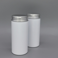 Bouteille de capsule en aluminium de 100ml Bouteille mate vide avec bouchon en aluminium pour emballage pharmaceutique