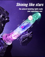 Vibrador Realista de Gelatina con Forma de Pene Grande, Juguetes Sexuales Anales, Estimulador Vaginal de Punto G Suave y Vibrante para Mujeres y Adultos Gay