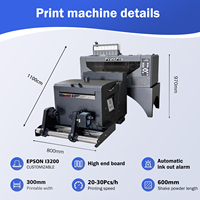 Impresora Printpro A3 Uv Impresoras digitales Impresión de alta velocidad Impresora automática Dtf con cabezal de impresión doble XP600 I3200