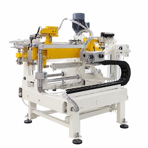 Máquina flejadora en línea con bobinador integrado, equipo de embalaje horizontal totalmente automático para rollos metálicos redondos - Product Image 2