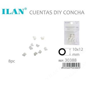 Perle di madreperla Ilan 10x12 mm per la creazione di gioielli fai da te, 8 pezzi - Product Image 3