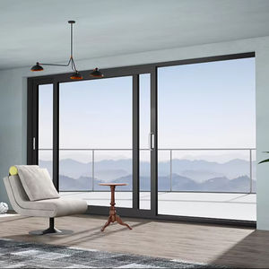 Cửa trượt xếp nhôm cách nhiệt DERCHI, cửa không khung, cửa hiện đại cho nhà ở, nội thất - Product Image 1