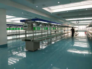 Uzun masa montaj hattı tezgahı | Endüstriyel konveyör üretim masası | Elektronik ve ambalaj için ergonomik iş istasyonu - Product Image 4