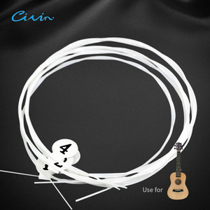 Trong Kho-ngay lập tức vận chuyển nhà máy giá bán buôn số lượng lớn Trắng Nylon <span class=keywords><strong>Ukulele</strong></span> chuỗi 4-string Set - Product Image 5