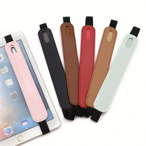 Versatile Elastic Band PU Leather Pencil Pouch Single Pen Stylus Holder 19.5x1.5cm for <b>Notebook</b> Journal Promotional Gifts Custom - Product Image 1
