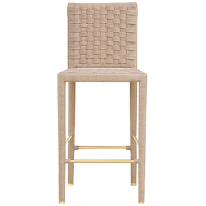 Tabouret de bar Burbank en osier/rotin/canne, brun naturel, durable, pour bar à domicile et salle à manger - Product Image 5