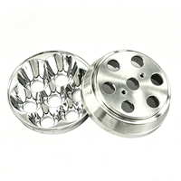 Réflecteur de lampe torche à 7 LED - Lentille collimateur 7 cœurs, réflecteur en alliage d'aluminium pour modification de torche DIY