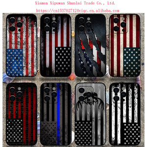 Funda para Teléfono Móvil con Bandera de EE. UU. para iPhone 18 Pro Max, 18, 18 Pro, 17 Pro Max, 17 Pro, 17 Air, 16, 15, 14 Pro Max Plus, Diseño de Águila y Estrella, Material TPU - Product Image 4