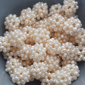 Hạt ngọc trai nước ngọt hình hoa dệt tay kích thước 13mm, phụ kiện trang trí móng tay tự làm - Product Image 4