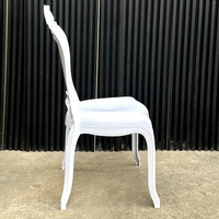 Chaises de salle à manger en plastique PP Louis durables pour hôtel, mariage, banquet, design moderne et minimaliste