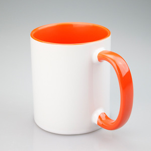 Taza de cerámica de polímero <span class=keywords><strong>para</strong></span> chicas, taza de café de cerámica blanca, sublimación, 330ml, 450ml, 11oz, 15oz, 500ml, logotipo personalizado, yel negro - Product Image 3