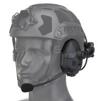 Casque tactique extérieur en nylon avec casque antibruit en silicone Version pour écouteurs à réduction de bruit
